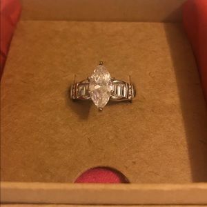 CZ wedding ring